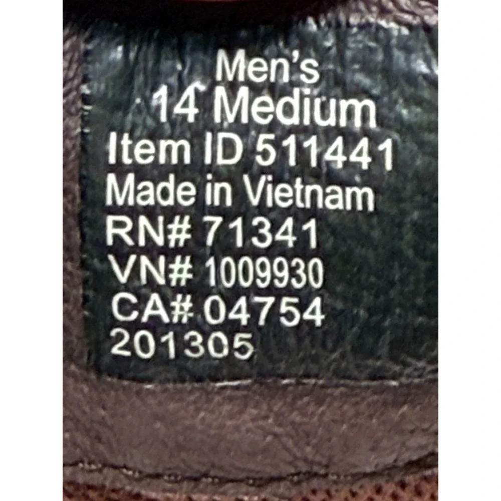 L.L.Bean Chukkas Men 11 Brown Leather Wedge Sole Lace‎ Up Boots